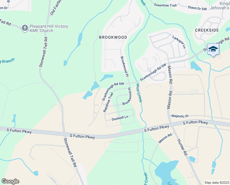 map of restaurants, bars, coffee shops, grocery stores, and more near 4915 Rapahoe Trail in Atlanta