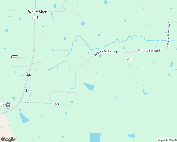 map of restaurants, bars, coffee shops, grocery stores, and more near 1076 County Road 2610 in Bonham