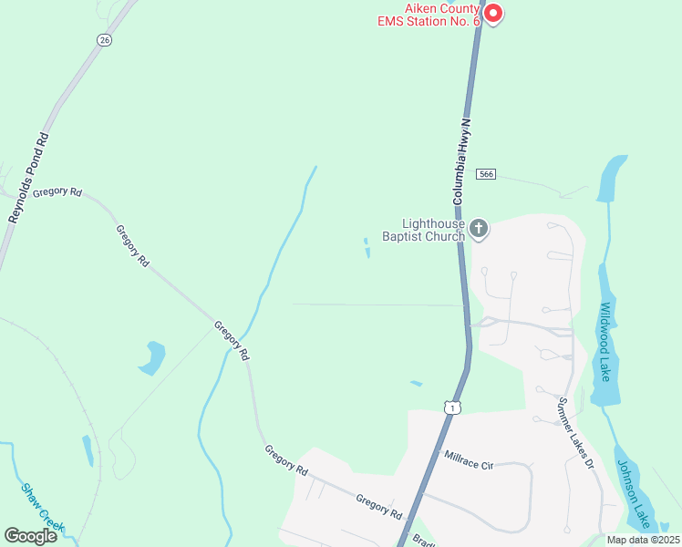 map of restaurants, bars, coffee shops, grocery stores, and more near 2105 Columbia Highway North in Aiken