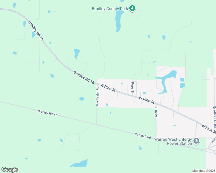 map of restaurants, bars, coffee shops, grocery stores, and more near 1822 West Pine Street in Warren