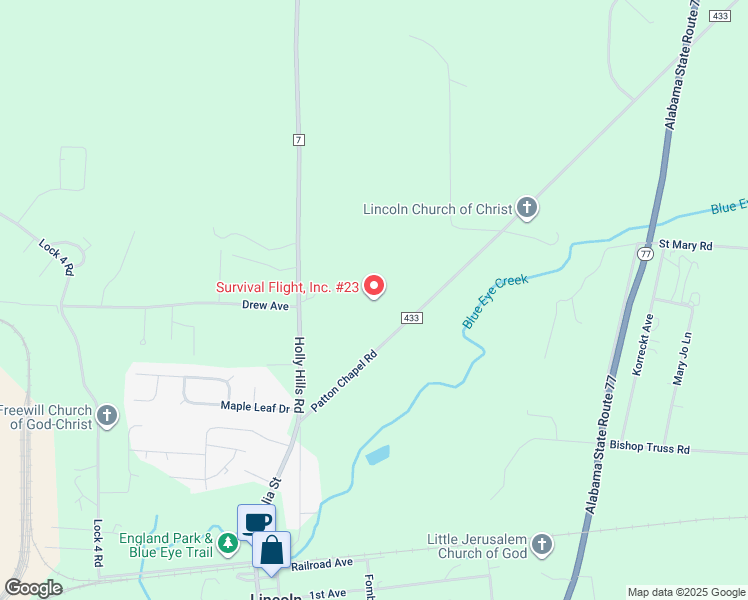 map of restaurants, bars, coffee shops, grocery stores, and more near in Lincoln