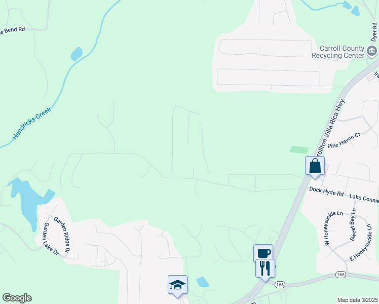 map of restaurants, bars, coffee shops, grocery stores, and more near 332 Christian Lane in Carrollton