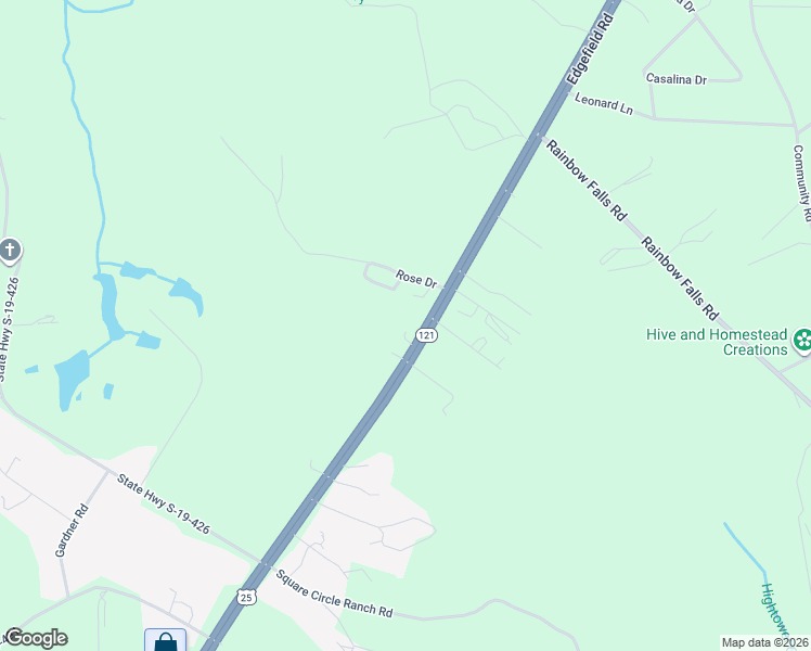 map of restaurants, bars, coffee shops, grocery stores, and more near 5 Broadwalk Drive in North Augusta