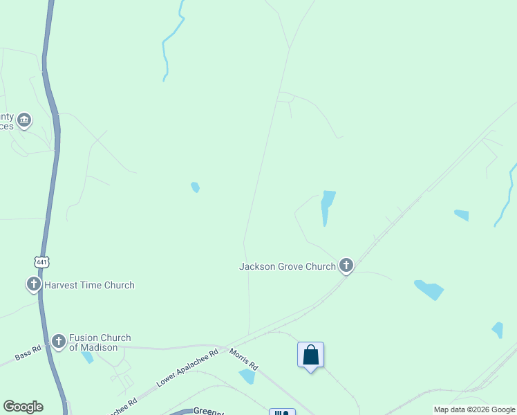 map of restaurants, bars, coffee shops, grocery stores, and more near 1251 Boones Bridge Road in Madison