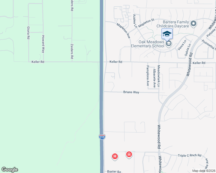 map of restaurants, bars, coffee shops, grocery stores, and more near 34250 Antelope Road in Murrieta