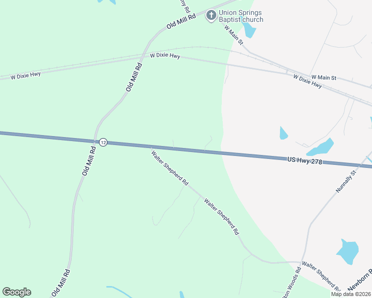 map of restaurants, bars, coffee shops, grocery stores, and more near 5541 U.S. 278 in Rutledge