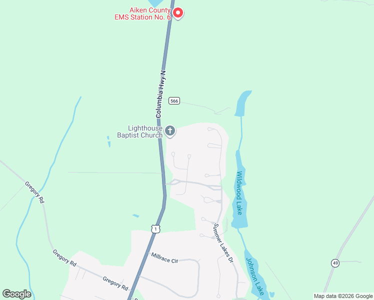 map of restaurants, bars, coffee shops, grocery stores, and more near 165 Forest Trail Court in Aiken