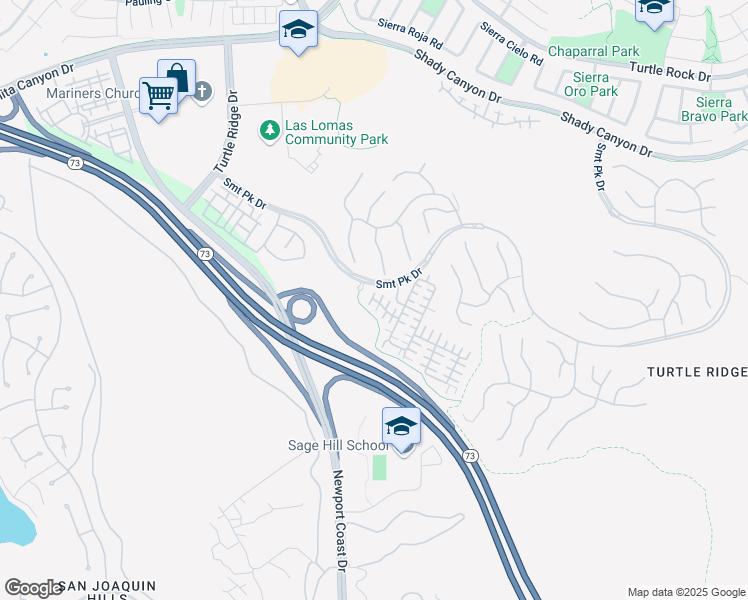 map of restaurants, bars, coffee shops, grocery stores, and more near 21 Gardenpath in Irvine
