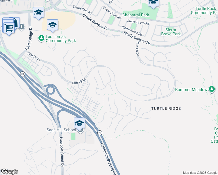 map of restaurants, bars, coffee shops, grocery stores, and more near 23 Highpoint in Irvine