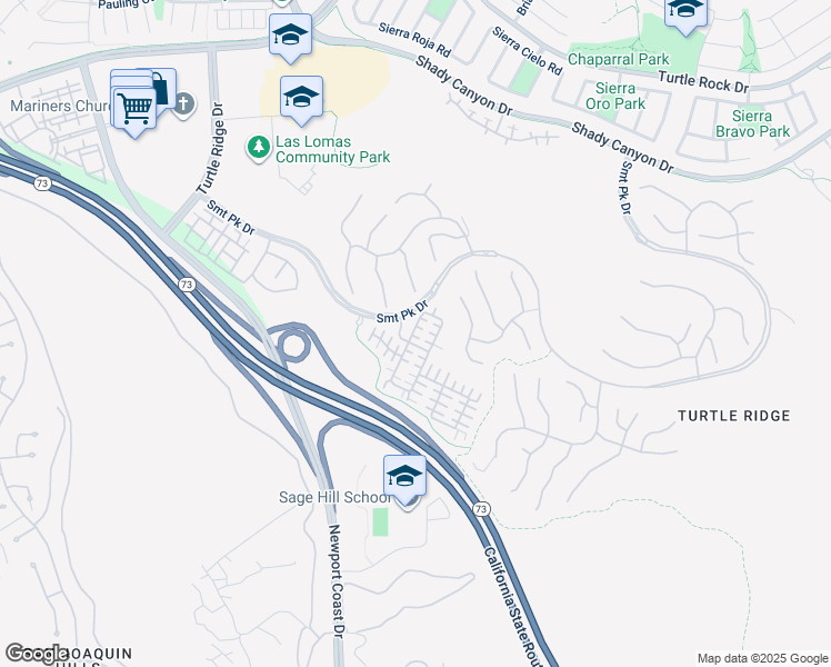 map of restaurants, bars, coffee shops, grocery stores, and more near 22 Arborside in Irvine