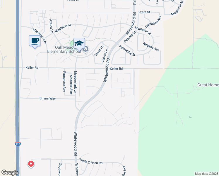map of restaurants, bars, coffee shops, grocery stores, and more near 34169 Sandy Avenue in Murrieta