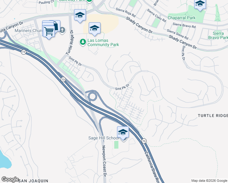 map of restaurants, bars, coffee shops, grocery stores, and more near 45 Gardenpath in Irvine