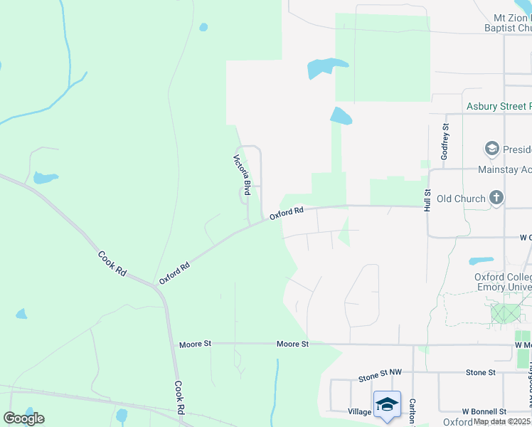 map of restaurants, bars, coffee shops, grocery stores, and more near 20 Victoria Boulevard in Oxford