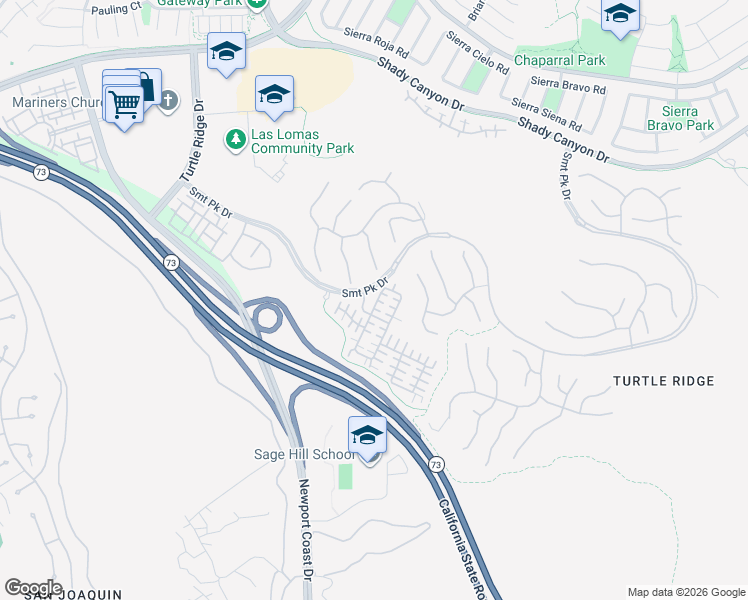 map of restaurants, bars, coffee shops, grocery stores, and more near 20 Arborside in Irvine