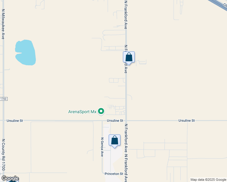map of restaurants, bars, coffee shops, grocery stores, and more near 2701 North Frankford Avenue in Lubbock