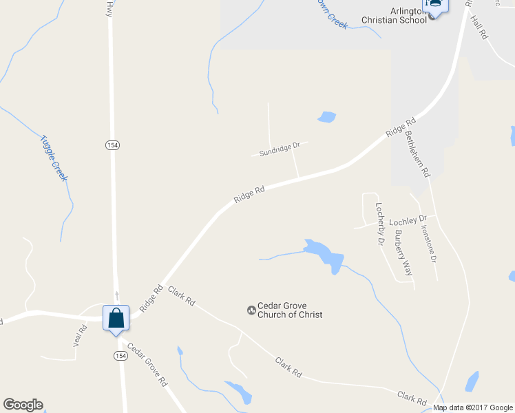 map of restaurants, bars, coffee shops, grocery stores, and more near 8450 Ridge Rd in Fairburn