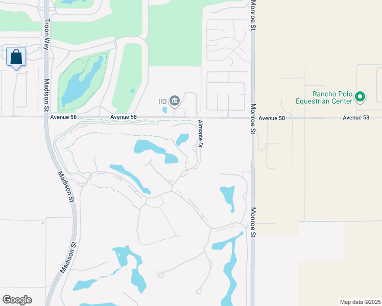 map of restaurants, bars, coffee shops, grocery stores, and more near 58355 Carmona in La Quinta