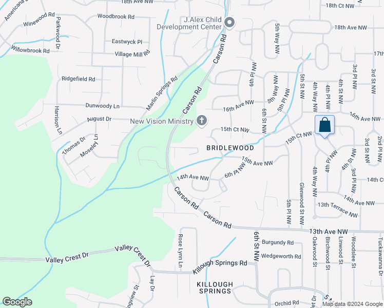 map of restaurants, bars, coffee shops, grocery stores, and more near 728 15th Court Northwest in Birmingham