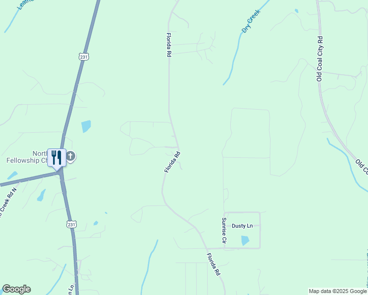 map of restaurants, bars, coffee shops, grocery stores, and more near 1456 Florida Road in Pell City