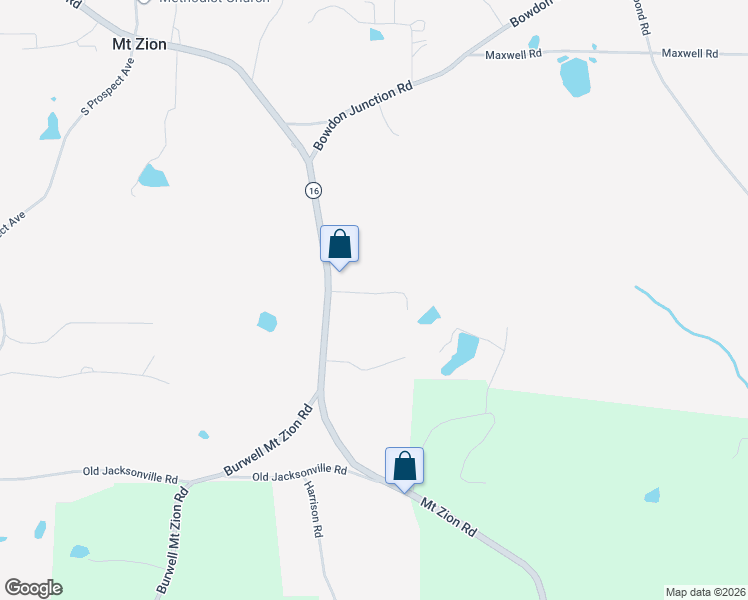 map of restaurants, bars, coffee shops, grocery stores, and more near 4047 Mount Zion Road in Carrollton