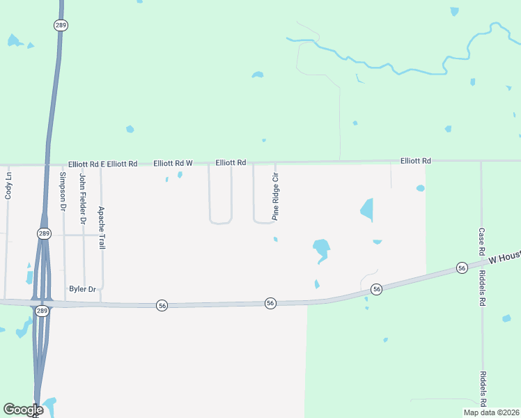 map of restaurants, bars, coffee shops, grocery stores, and more near 123 Pine Ridge Circle in Sherman