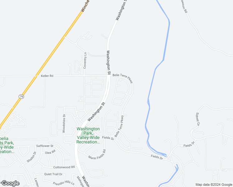 map of restaurants, bars, coffee shops, grocery stores, and more near 33015 Noir Avenue in French Valley