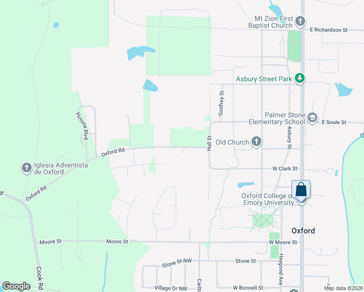 map of restaurants, bars, coffee shops, grocery stores, and more near 42 Oxford Road in Oxford