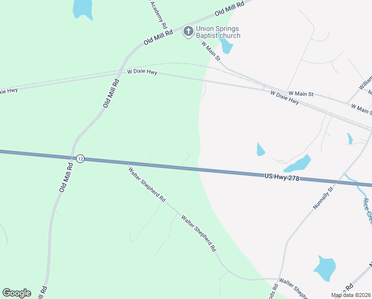 map of restaurants, bars, coffee shops, grocery stores, and more near 5541 U.S. 278 in Rutledge