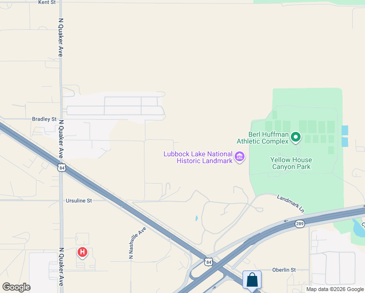 map of restaurants, bars, coffee shops, grocery stores, and more near 1008 North County Road 1450 in Lubbock