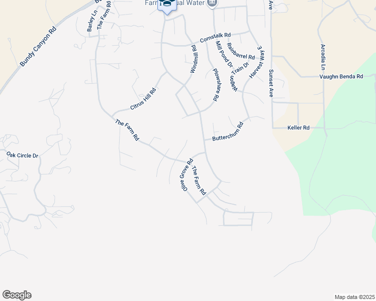 map of restaurants, bars, coffee shops, grocery stores, and more near 34112 Harrow Hill Road in Wildomar