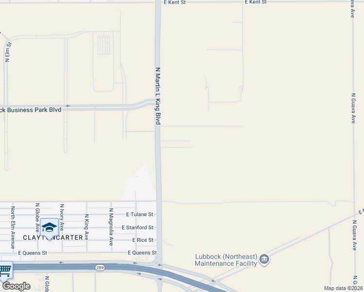 map of restaurants, bars, coffee shops, grocery stores, and more near 2606 N Martin Luther King Blvd in Lubbock