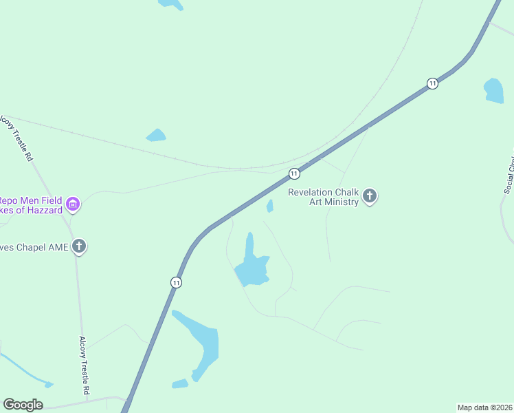 map of restaurants, bars, coffee shops, grocery stores, and more near 1082 State Highway 11 in Social Circle