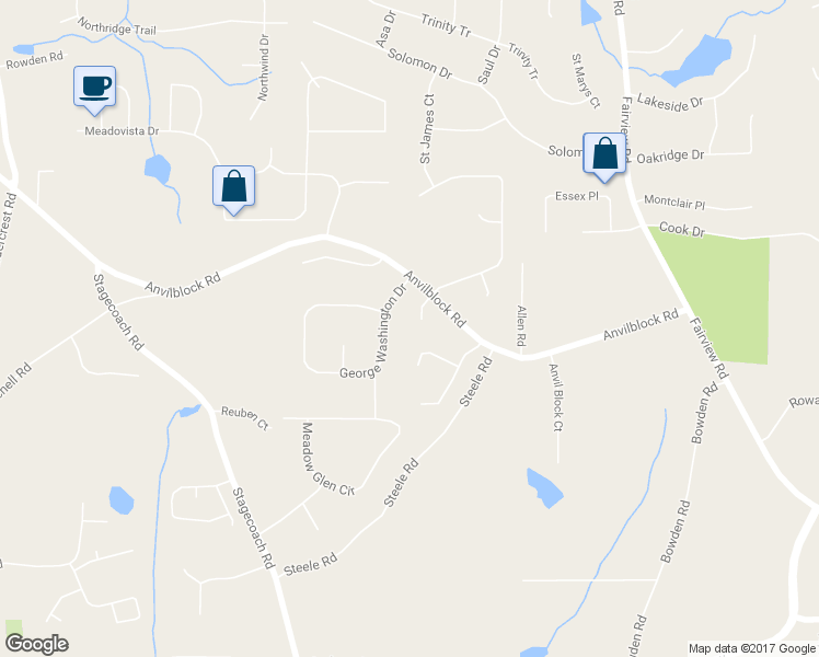 map of restaurants, bars, coffee shops, grocery stores, and more near 4671 Arlon Park Court in Ellenwood