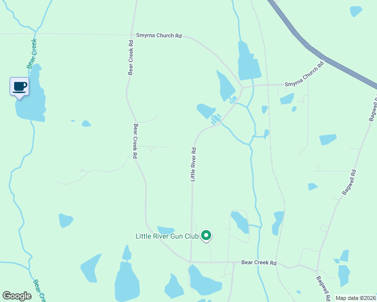 map of restaurants, bars, coffee shops, grocery stores, and more near 217 Little River Road in Carrollton