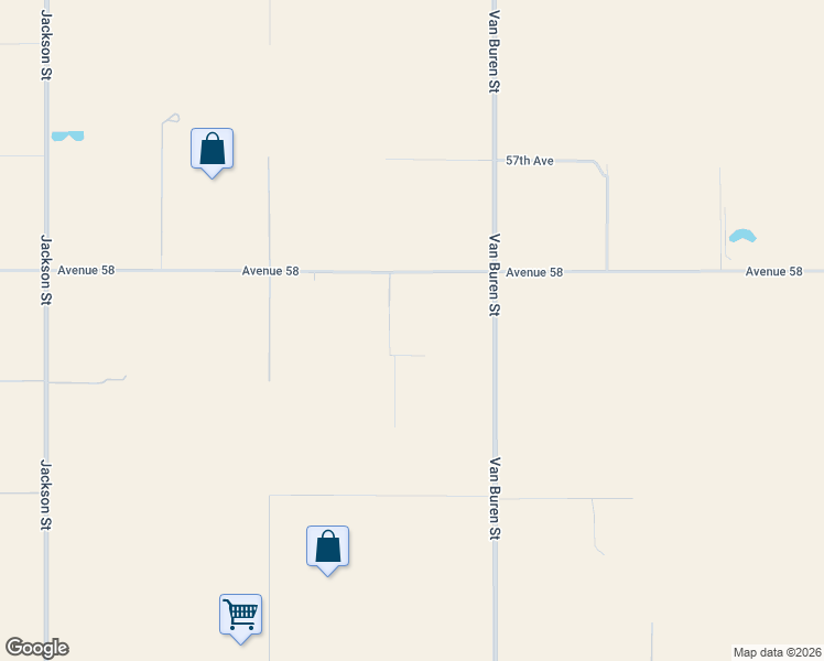 map of restaurants, bars, coffee shops, grocery stores, and more near 83775 58th Avenue in Thermal