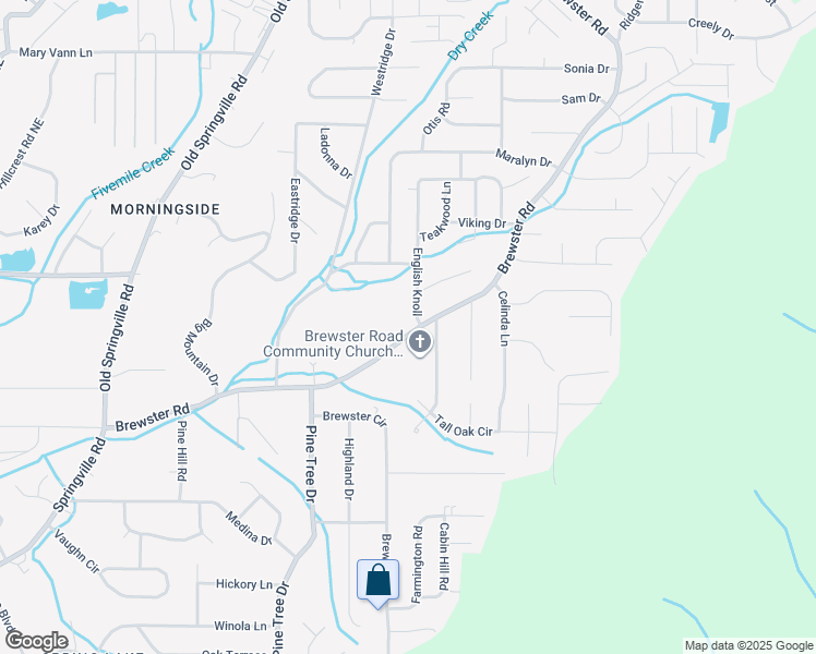 map of restaurants, bars, coffee shops, grocery stores, and more near 1600 English Knoll in Birmingham