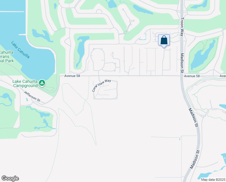 map of restaurants, bars, coffee shops, grocery stores, and more near Aragon Way in La Quinta