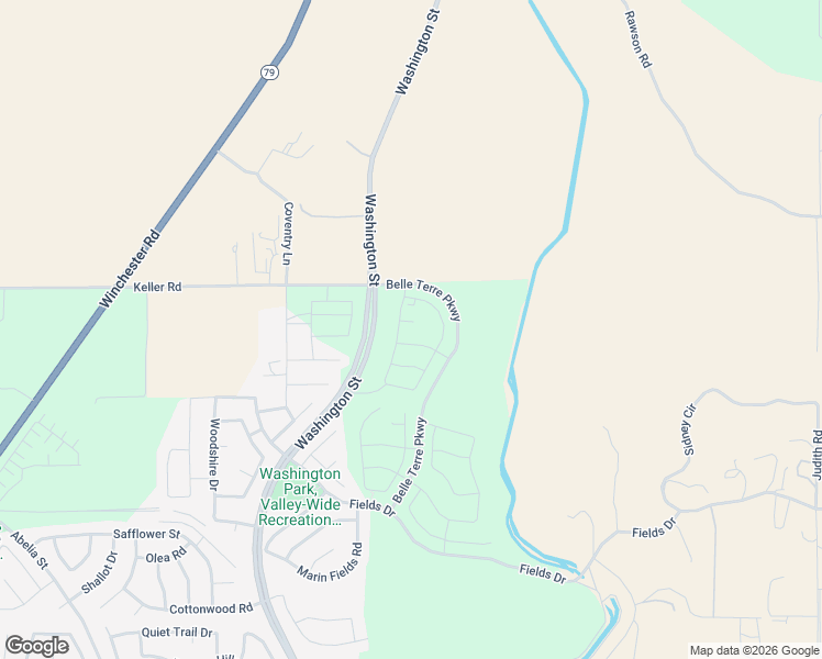 map of restaurants, bars, coffee shops, grocery stores, and more near 34257 Washington Street in Winchester