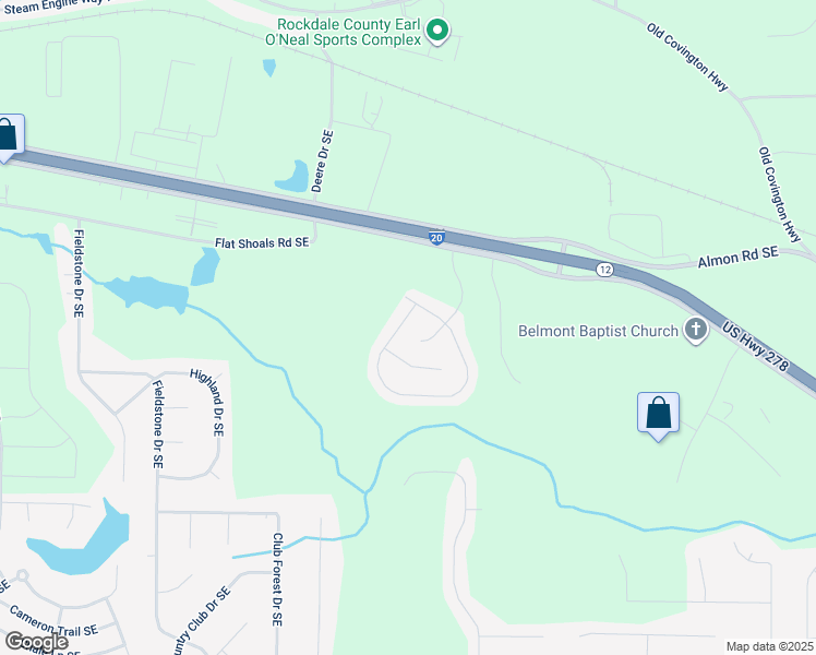 map of restaurants, bars, coffee shops, grocery stores, and more near 330 Piedmont Circle in Covington