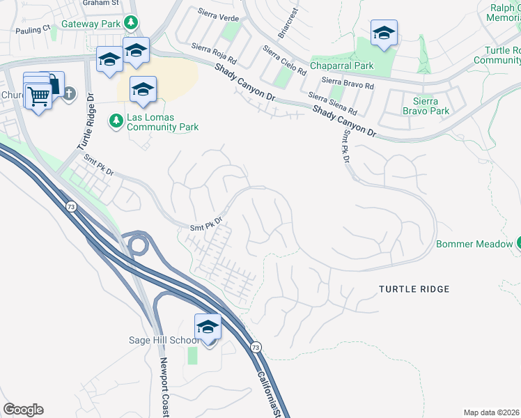 map of restaurants, bars, coffee shops, grocery stores, and more near 28 Blue Summit in Irvine