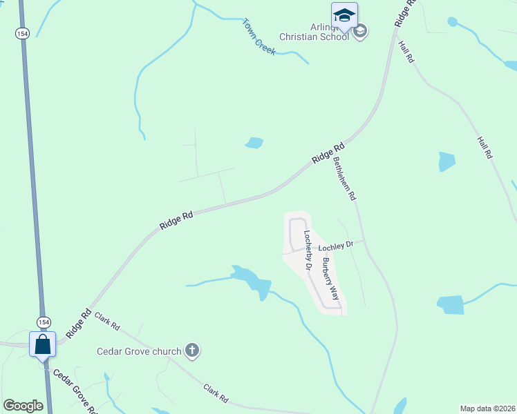 map of restaurants, bars, coffee shops, grocery stores, and more near 8360 Ridge Road in Fairburn