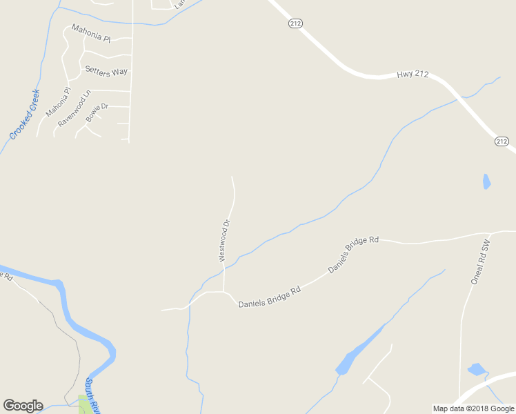 map of restaurants, bars, coffee shops, grocery stores, and more near 2630 Westwood Drive in Conyers