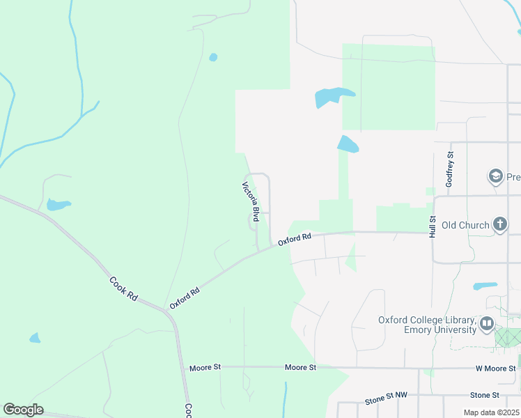 map of restaurants, bars, coffee shops, grocery stores, and more near 365 Victoria Boulevard in Oxford