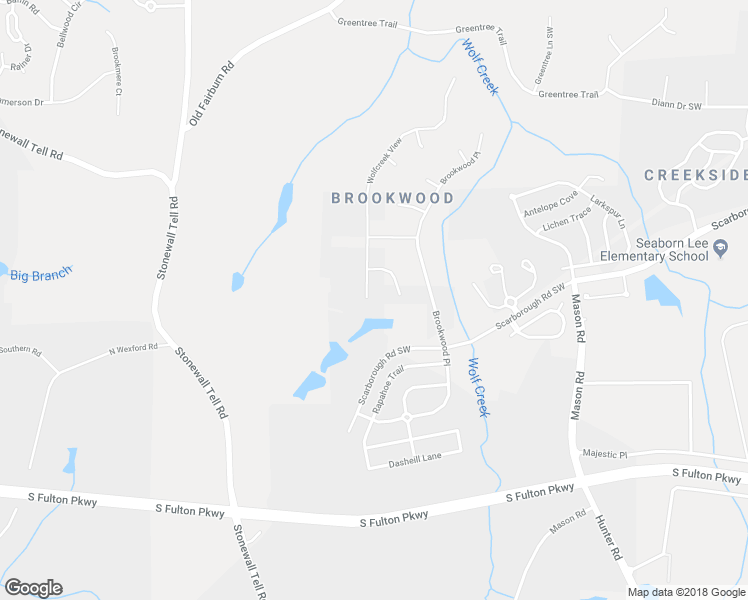 map of restaurants, bars, coffee shops, grocery stores, and more near 4972 Wolfcreek View in College Park