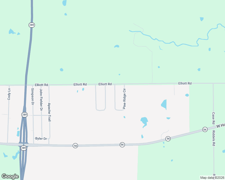 map of restaurants, bars, coffee shops, grocery stores, and more near 129 Pine Ridge Circle in Sherman