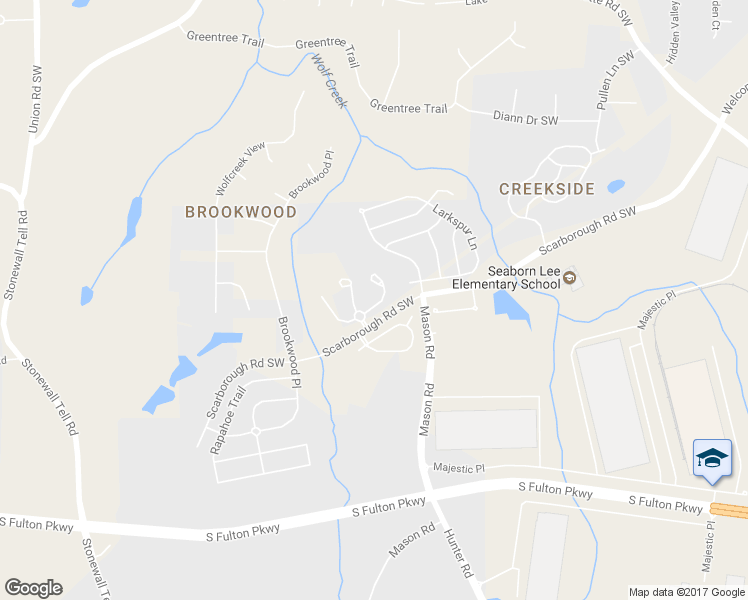 map of restaurants, bars, coffee shops, grocery stores, and more near 628 Outlook Way in Atlanta