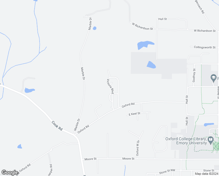 map of restaurants, bars, coffee shops, grocery stores, and more near 420 Victoria Boulevard in Oxford