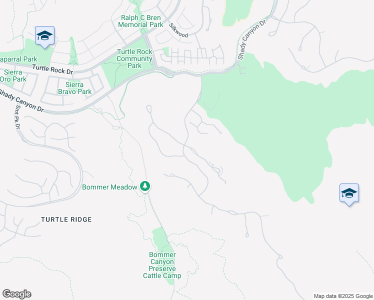 map of restaurants, bars, coffee shops, grocery stores, and more near 43 Blue Heron in Irvine