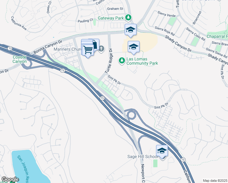 map of restaurants, bars, coffee shops, grocery stores, and more near 238 Coral Rose in Irvine