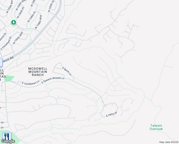 map of restaurants, bars, coffee shops, grocery stores, and more near 11221 East Greenway Road in Scottsdale